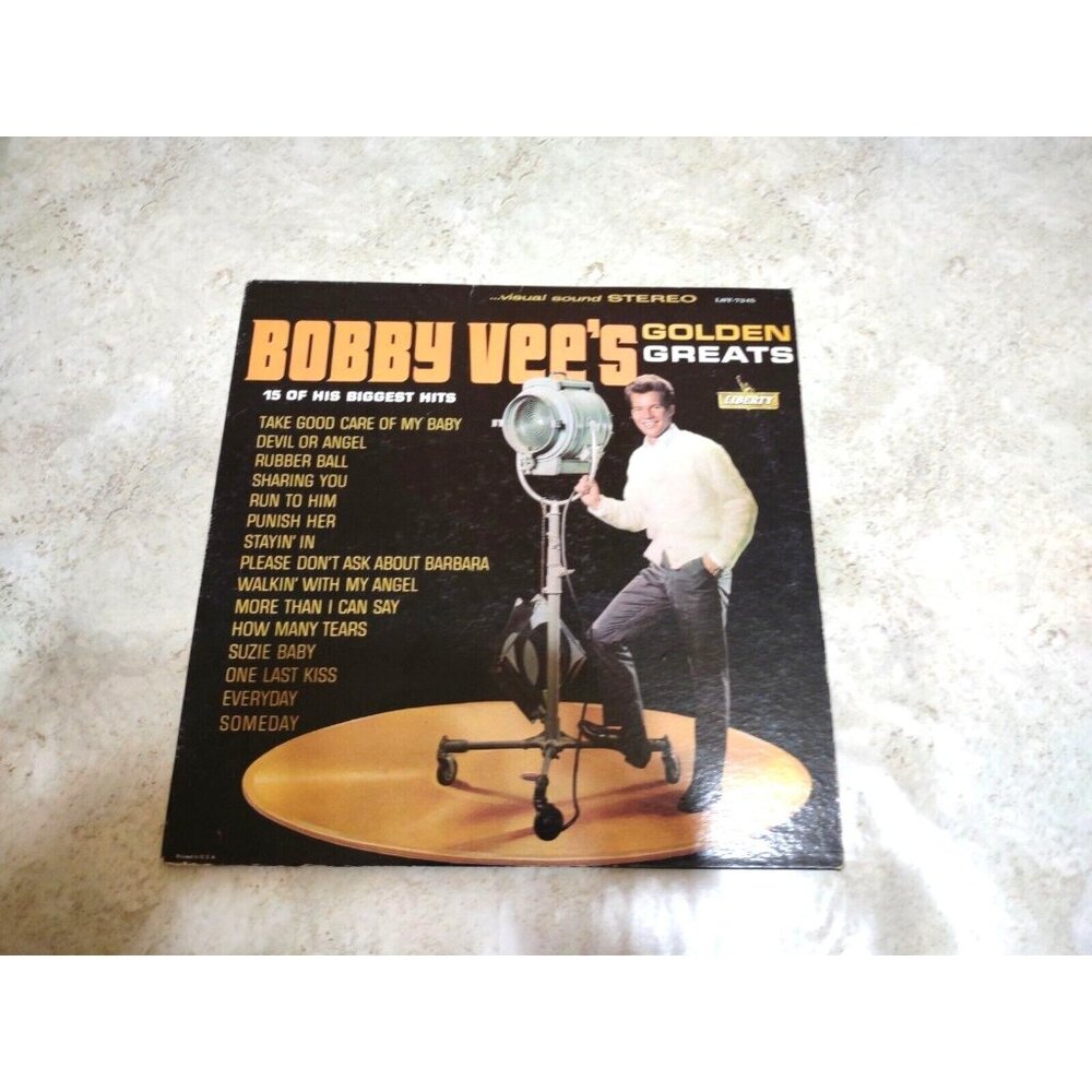 Bobby Vee's These Golden Great 15 Biggest Hits Vinyl Record 33 In Stereo